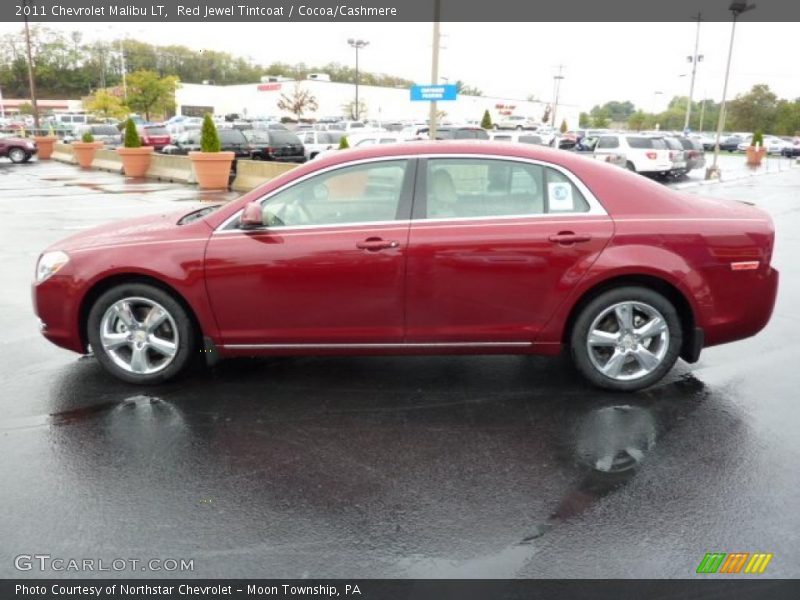 Red Jewel Tintcoat / Cocoa/Cashmere 2011 Chevrolet Malibu LT