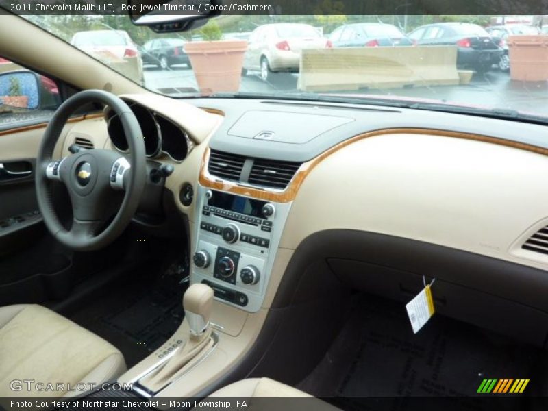 Red Jewel Tintcoat / Cocoa/Cashmere 2011 Chevrolet Malibu LT