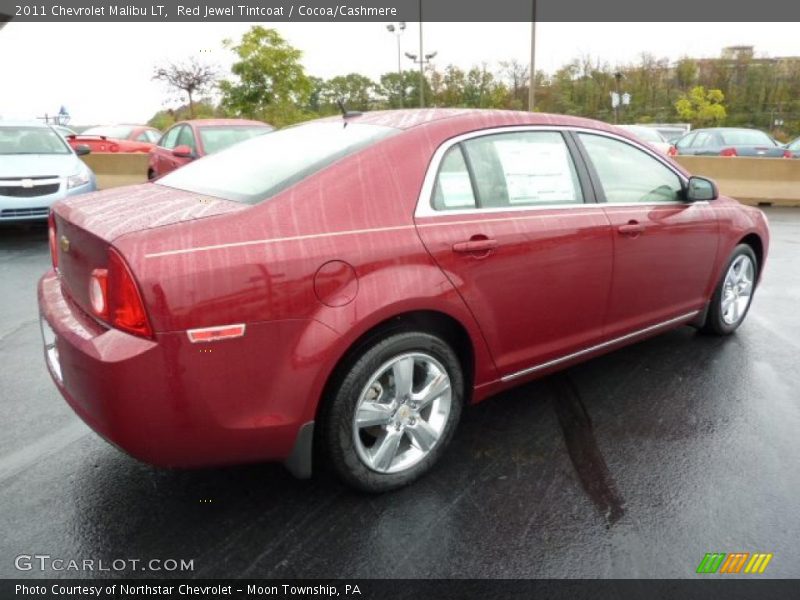 Red Jewel Tintcoat / Cocoa/Cashmere 2011 Chevrolet Malibu LT