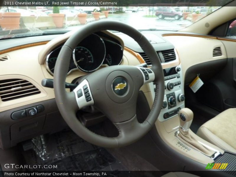 Red Jewel Tintcoat / Cocoa/Cashmere 2011 Chevrolet Malibu LT