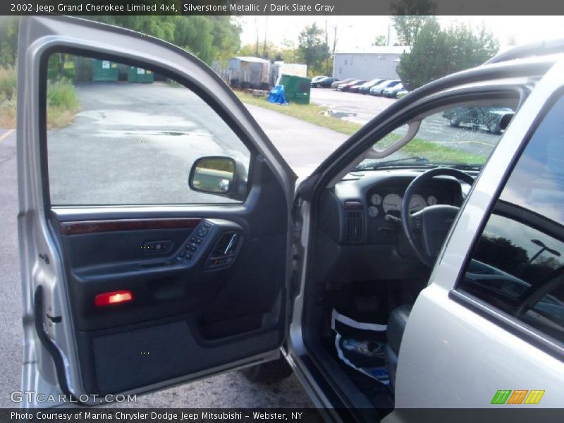 Silverstone Metallic / Dark Slate Gray 2002 Jeep Grand Cherokee Limited 4x4