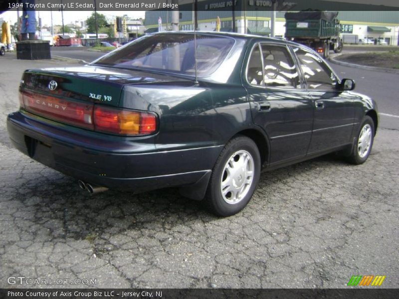 Dark Emerald Pearl / Beige 1994 Toyota Camry LE Sedan