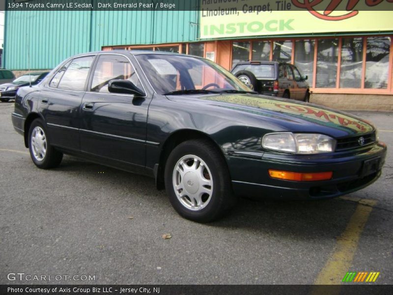 Dark Emerald Pearl / Beige 1994 Toyota Camry LE Sedan