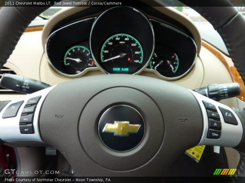 Red Jewel Tintcoat / Cocoa/Cashmere 2011 Chevrolet Malibu LT