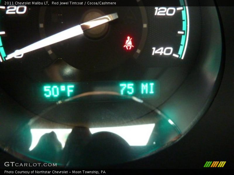 Red Jewel Tintcoat / Cocoa/Cashmere 2011 Chevrolet Malibu LT