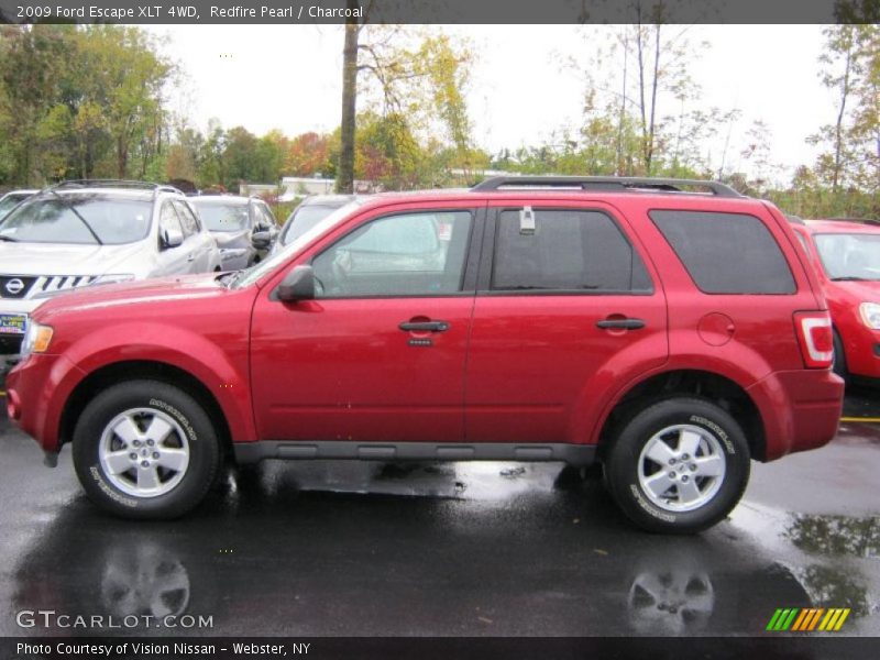 Redfire Pearl / Charcoal 2009 Ford Escape XLT 4WD