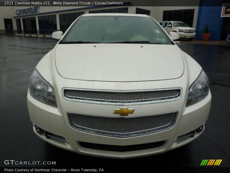 White Diamond Tricoat / Cocoa/Cashmere 2011 Chevrolet Malibu LTZ