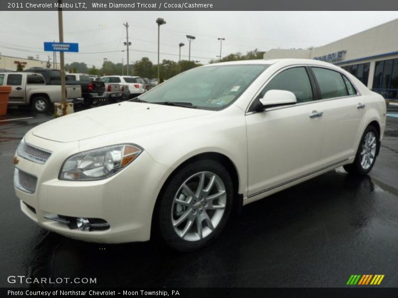 White Diamond Tricoat / Cocoa/Cashmere 2011 Chevrolet Malibu LTZ