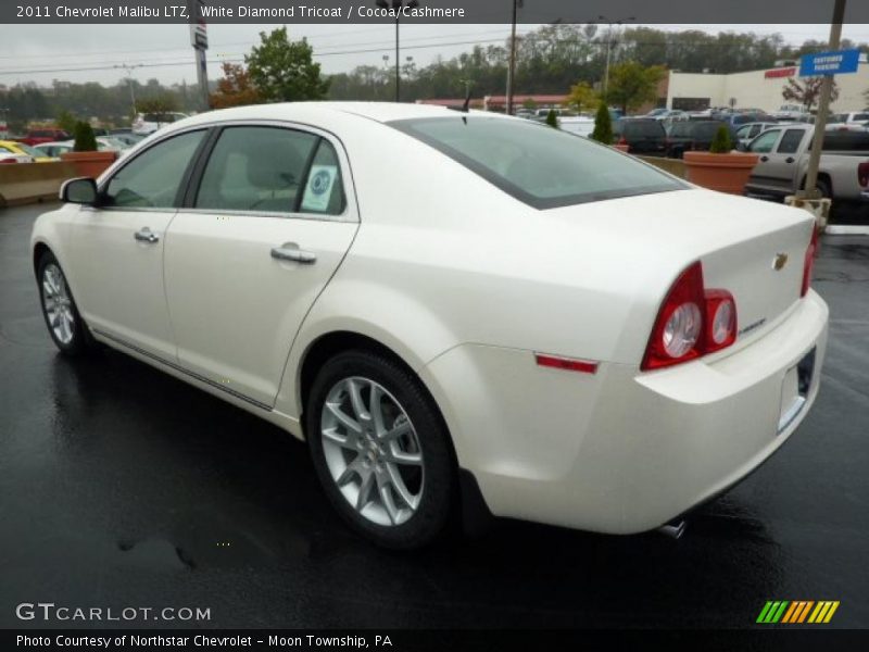 White Diamond Tricoat / Cocoa/Cashmere 2011 Chevrolet Malibu LTZ