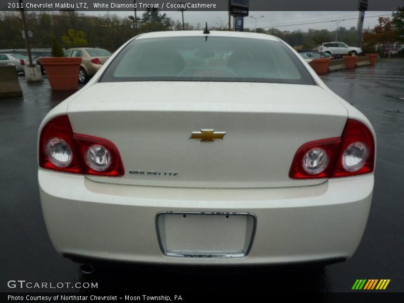 White Diamond Tricoat / Cocoa/Cashmere 2011 Chevrolet Malibu LTZ