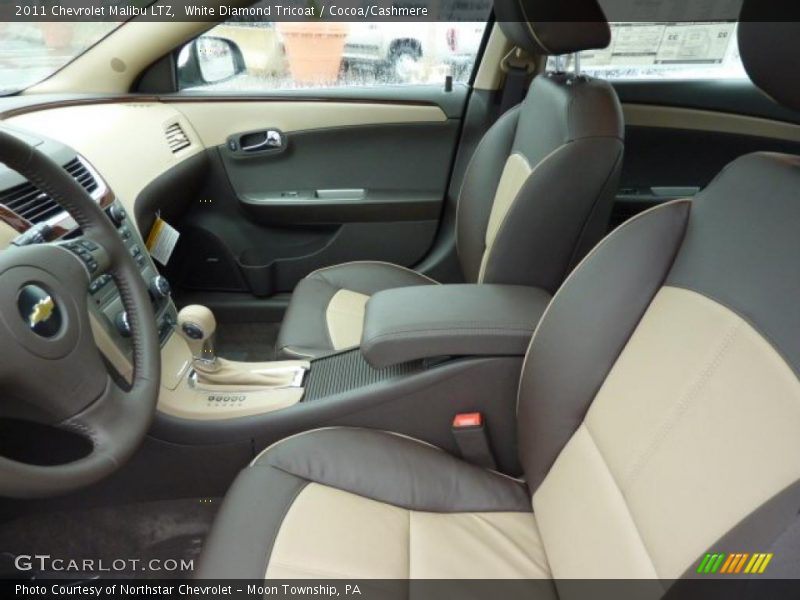 White Diamond Tricoat / Cocoa/Cashmere 2011 Chevrolet Malibu LTZ
