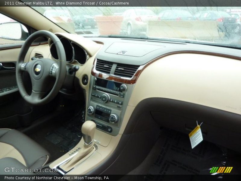 White Diamond Tricoat / Cocoa/Cashmere 2011 Chevrolet Malibu LTZ
