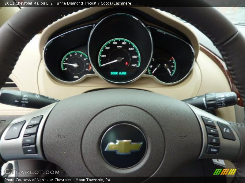 White Diamond Tricoat / Cocoa/Cashmere 2011 Chevrolet Malibu LTZ