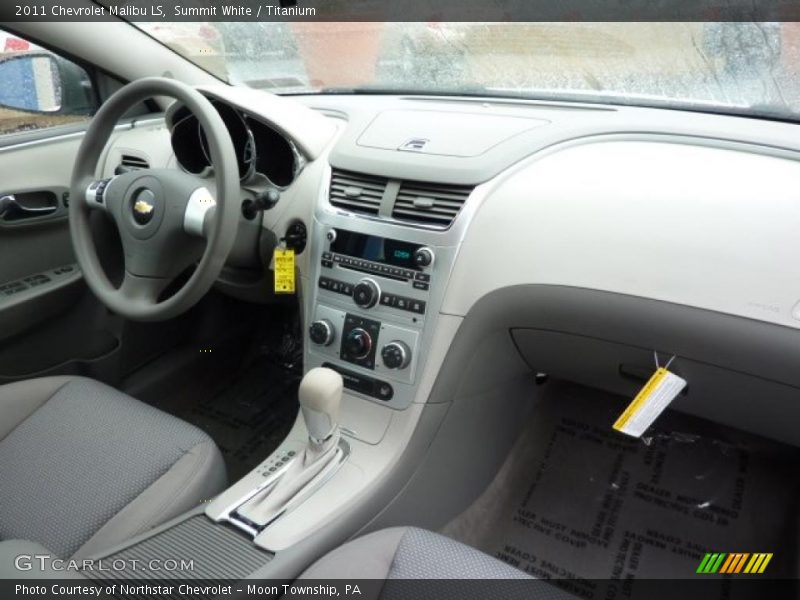 Summit White / Titanium 2011 Chevrolet Malibu LS