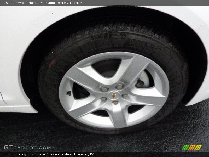 Summit White / Titanium 2011 Chevrolet Malibu LS