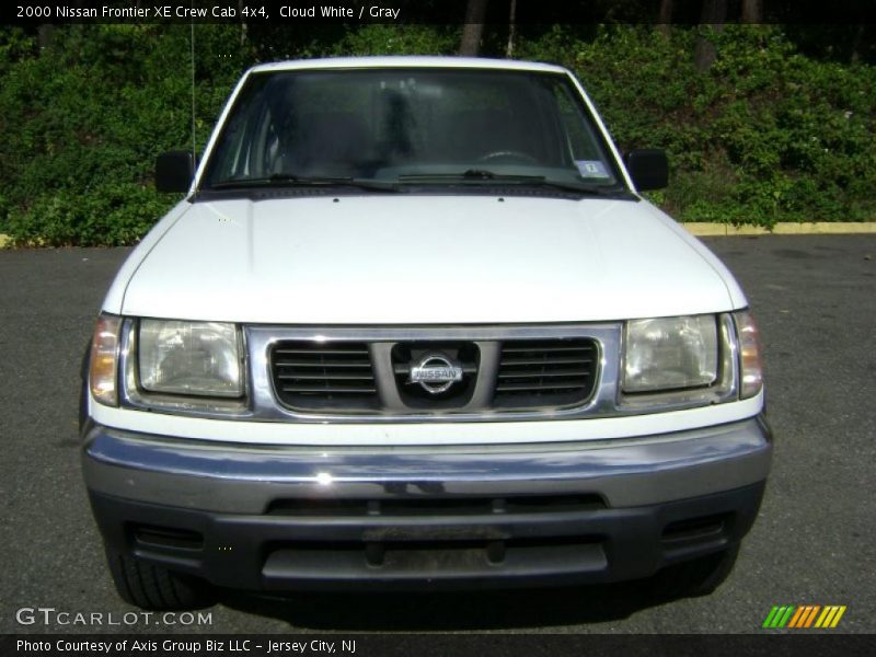 Cloud White / Gray 2000 Nissan Frontier XE Crew Cab 4x4
