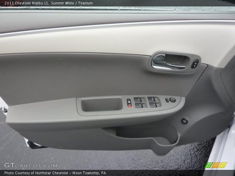 Summit White / Titanium 2011 Chevrolet Malibu LS