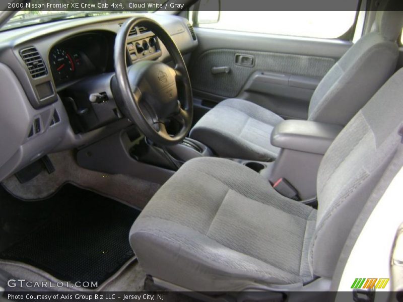 Cloud White / Gray 2000 Nissan Frontier XE Crew Cab 4x4