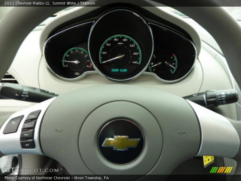 Summit White / Titanium 2011 Chevrolet Malibu LS