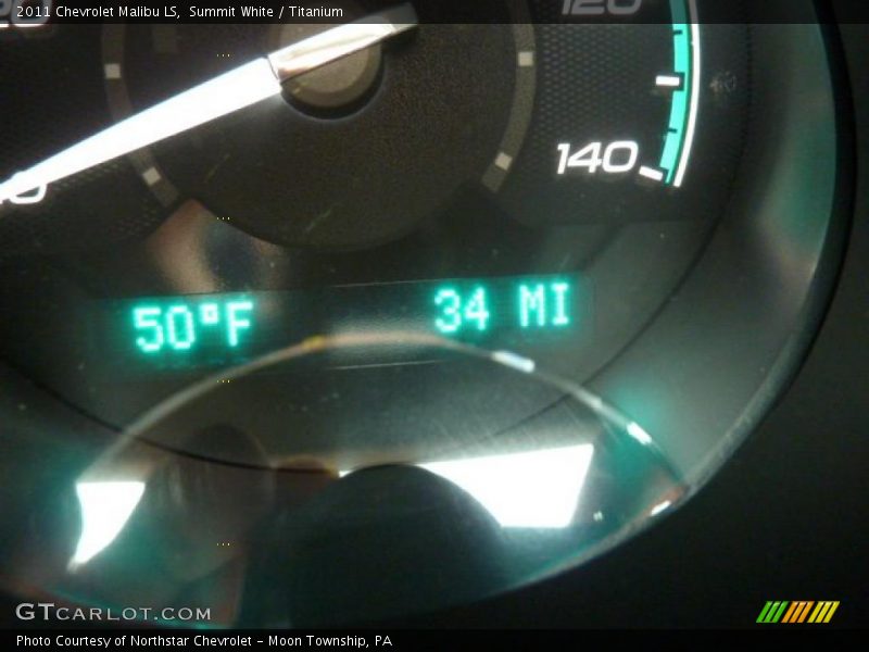 Summit White / Titanium 2011 Chevrolet Malibu LS
