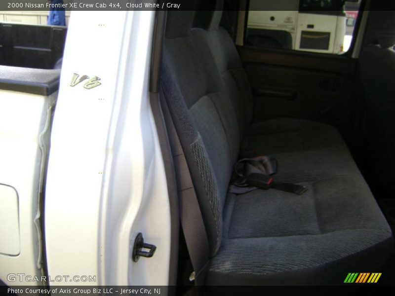 Cloud White / Gray 2000 Nissan Frontier XE Crew Cab 4x4
