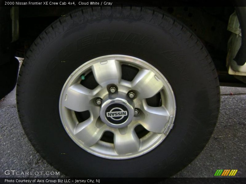 Cloud White / Gray 2000 Nissan Frontier XE Crew Cab 4x4