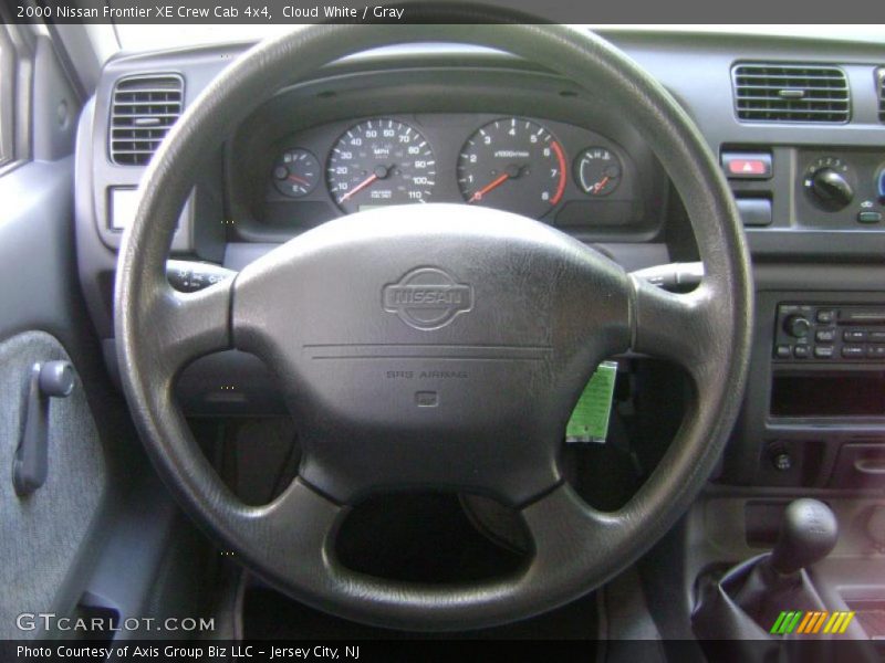 Cloud White / Gray 2000 Nissan Frontier XE Crew Cab 4x4