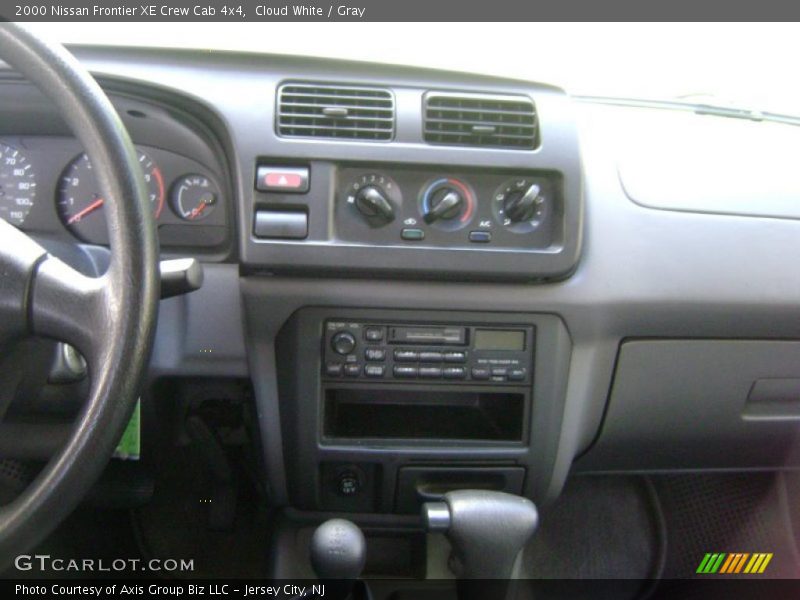 Cloud White / Gray 2000 Nissan Frontier XE Crew Cab 4x4