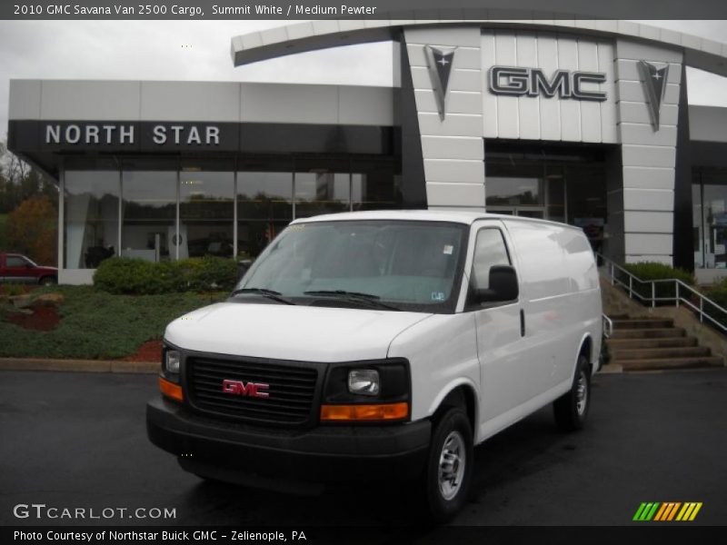 Summit White / Medium Pewter 2010 GMC Savana Van 2500 Cargo