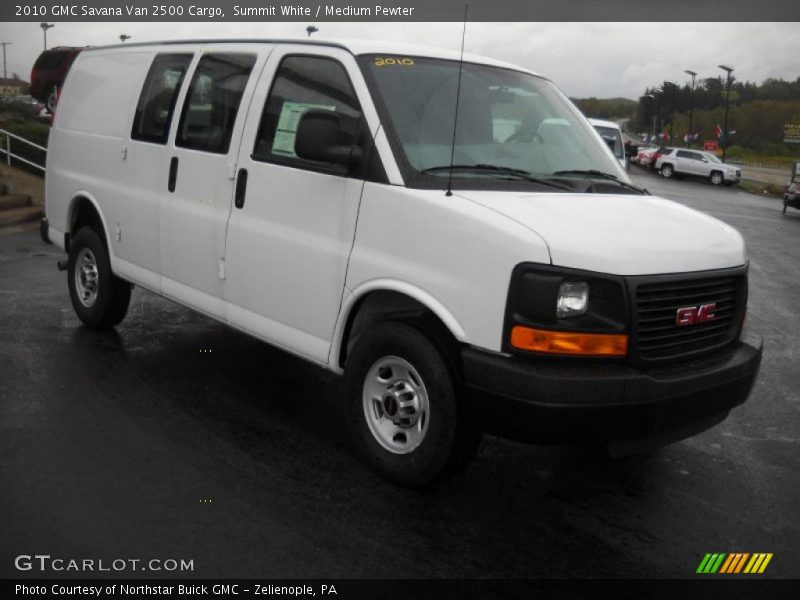 Summit White / Medium Pewter 2010 GMC Savana Van 2500 Cargo