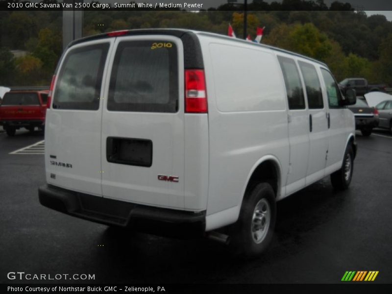 Summit White / Medium Pewter 2010 GMC Savana Van 2500 Cargo