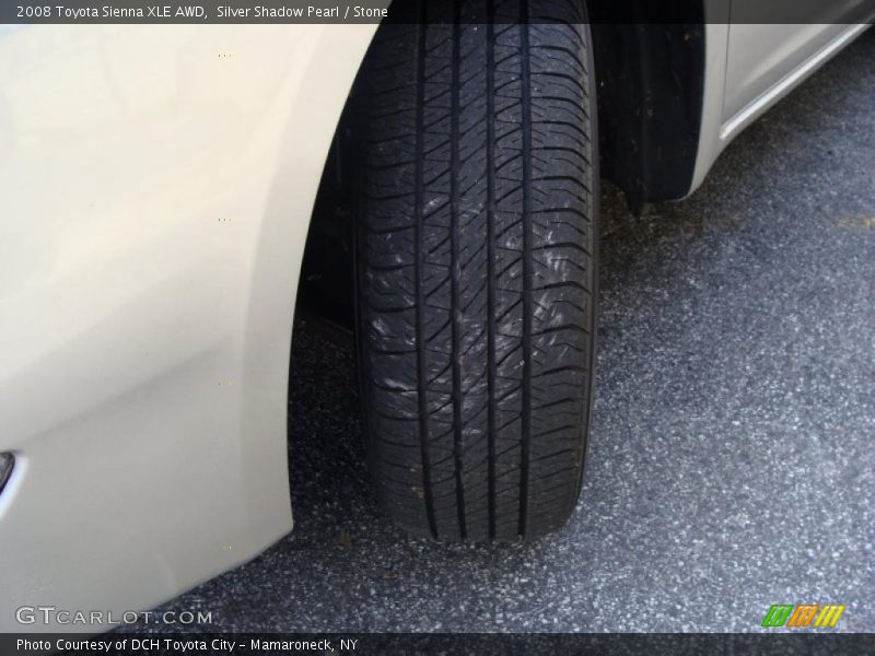 Silver Shadow Pearl / Stone 2008 Toyota Sienna XLE AWD