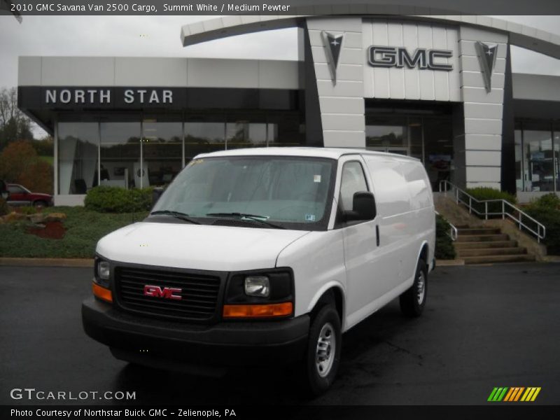 Summit White / Medium Pewter 2010 GMC Savana Van 2500 Cargo