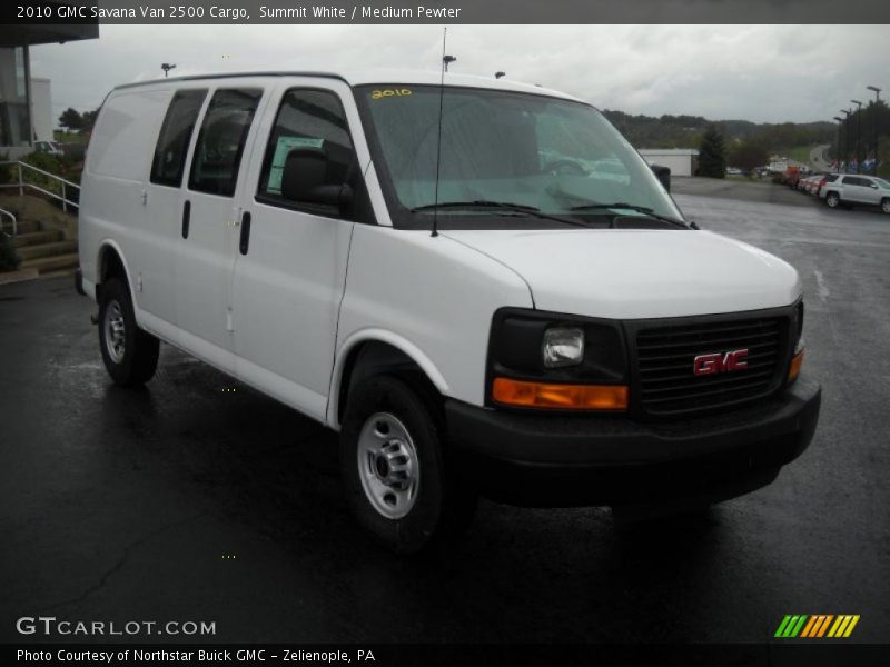 Summit White / Medium Pewter 2010 GMC Savana Van 2500 Cargo