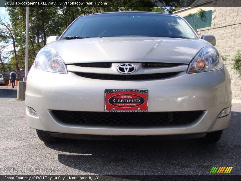 Silver Shadow Pearl / Stone 2008 Toyota Sienna XLE AWD