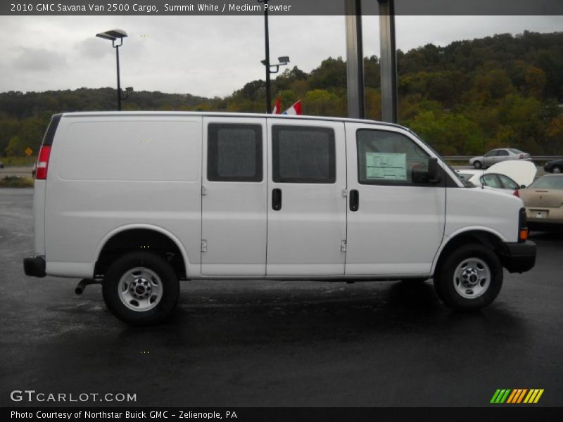 Summit White / Medium Pewter 2010 GMC Savana Van 2500 Cargo