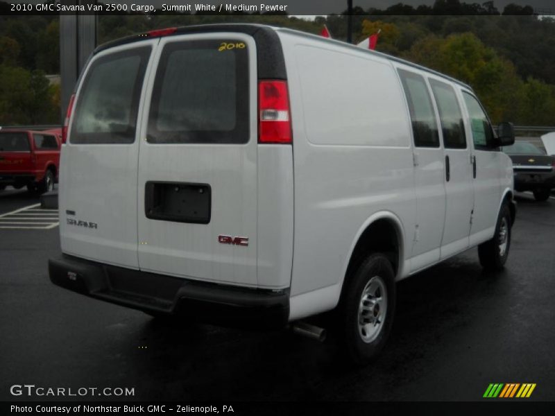 Summit White / Medium Pewter 2010 GMC Savana Van 2500 Cargo
