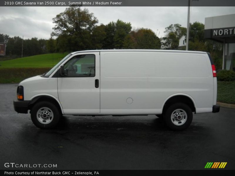 Summit White / Medium Pewter 2010 GMC Savana Van 2500 Cargo