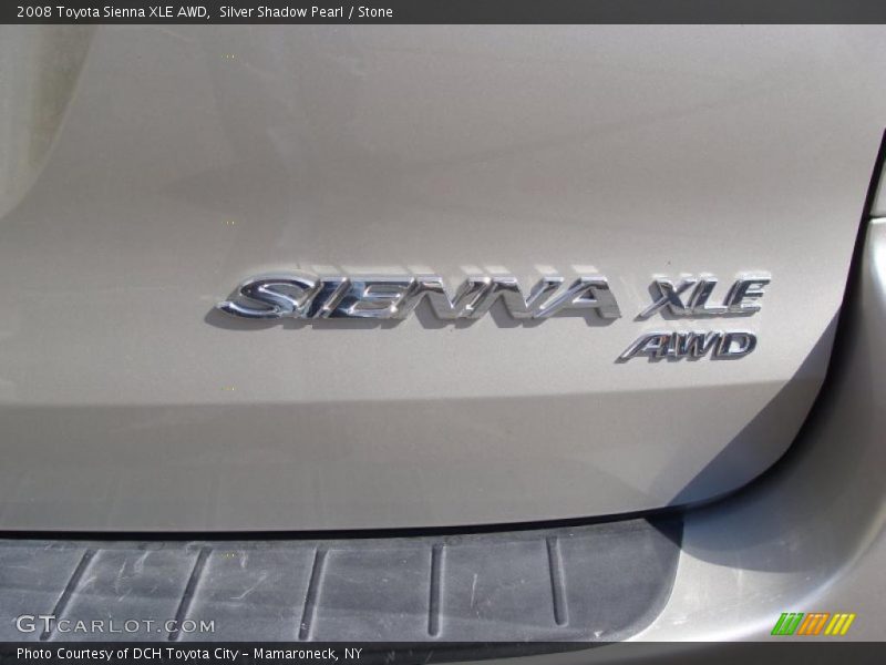 Silver Shadow Pearl / Stone 2008 Toyota Sienna XLE AWD