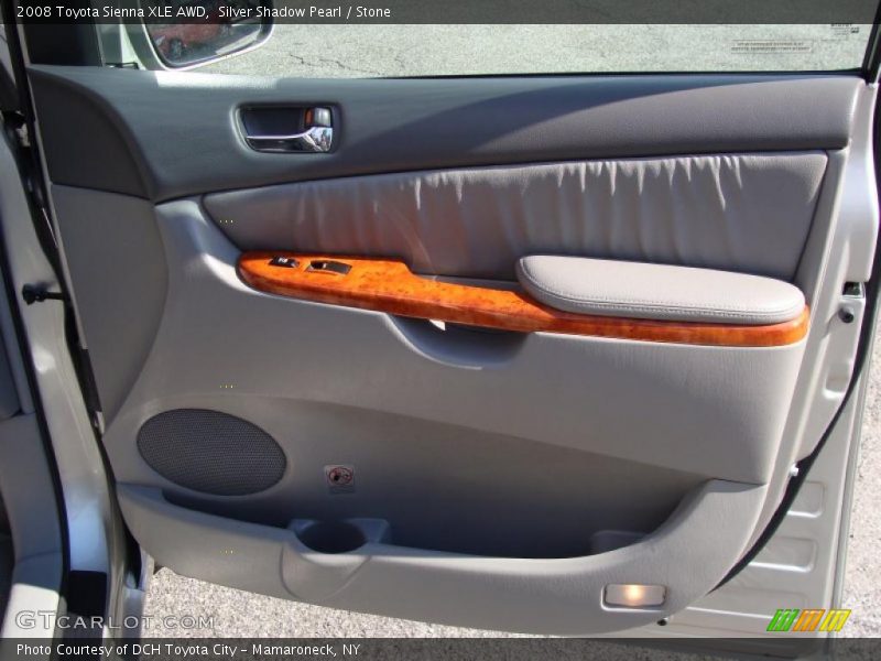 Silver Shadow Pearl / Stone 2008 Toyota Sienna XLE AWD