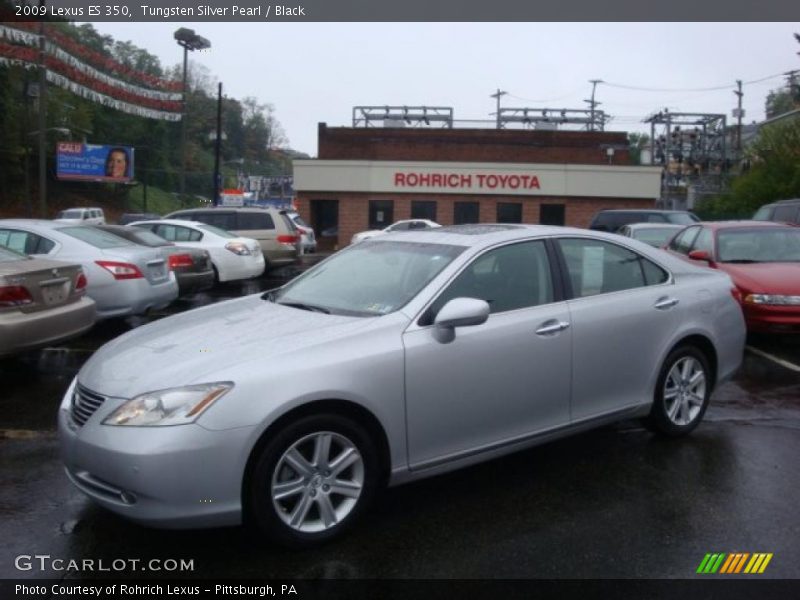 Tungsten Silver Pearl / Black 2009 Lexus ES 350