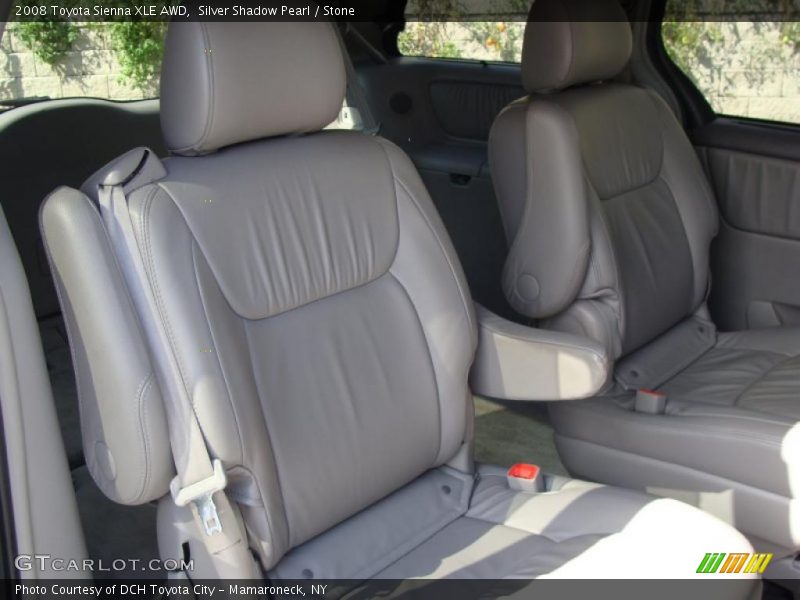 Silver Shadow Pearl / Stone 2008 Toyota Sienna XLE AWD