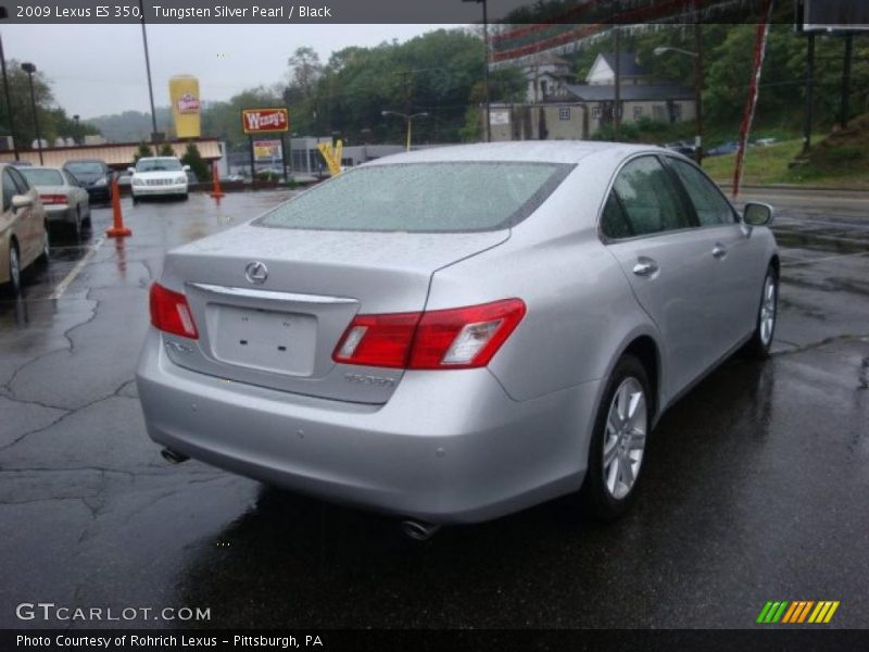 Tungsten Silver Pearl / Black 2009 Lexus ES 350