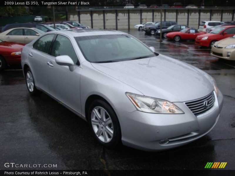 Tungsten Silver Pearl / Black 2009 Lexus ES 350
