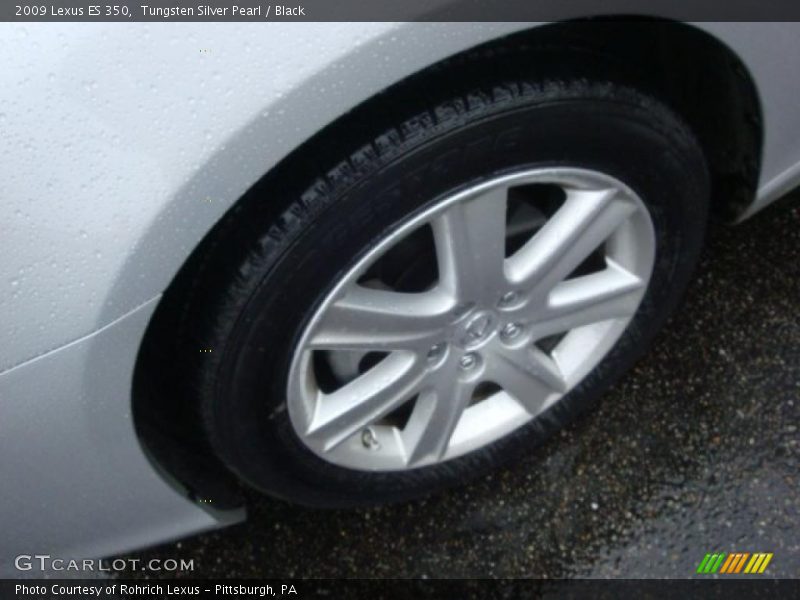 Tungsten Silver Pearl / Black 2009 Lexus ES 350