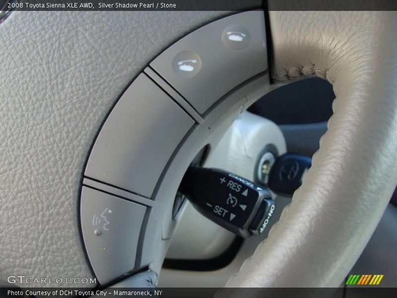 Silver Shadow Pearl / Stone 2008 Toyota Sienna XLE AWD