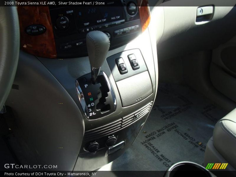 Silver Shadow Pearl / Stone 2008 Toyota Sienna XLE AWD