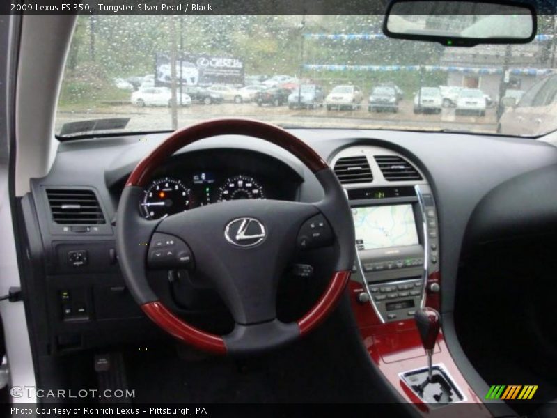 Tungsten Silver Pearl / Black 2009 Lexus ES 350