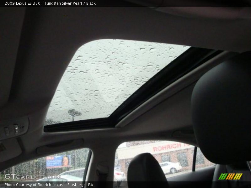 Tungsten Silver Pearl / Black 2009 Lexus ES 350