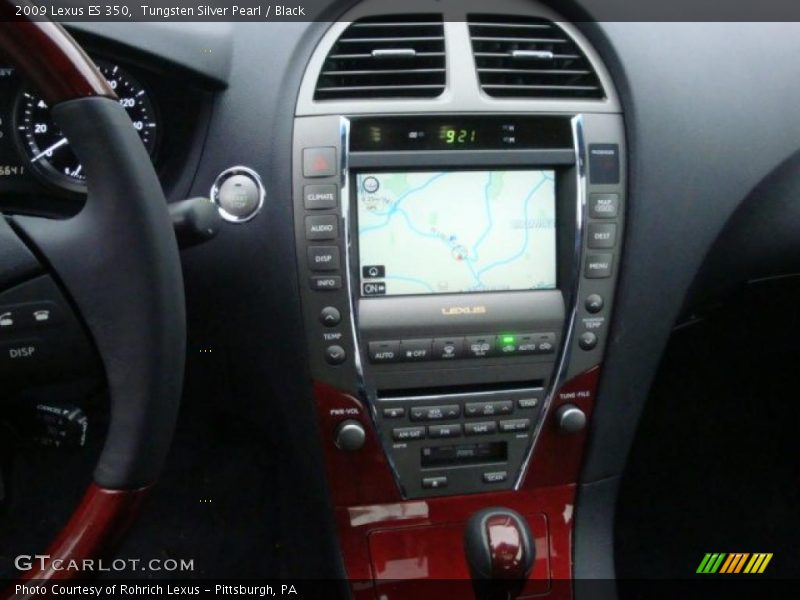 Tungsten Silver Pearl / Black 2009 Lexus ES 350